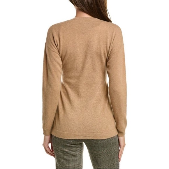 Bruno Magli Tie Front Cashmere Cardigan Large - Picture 2 of 10